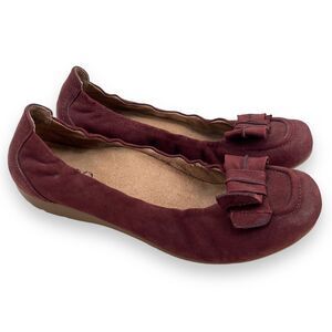 Abeo BIO System Tatum Womens Red Ballet Flats Size 7.5 N